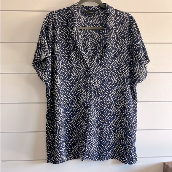 Banana Republic Tops - Banana Republic Blue and White Blouse